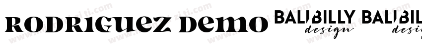 Rodriguez Demo字体转换